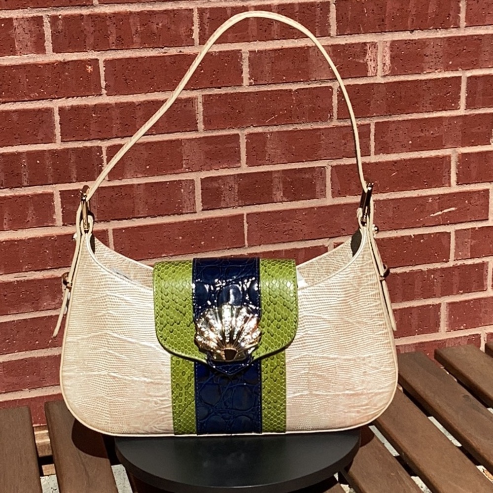Brahmin Kylie Multi Antiguo Leather Shoulder Bag NWT